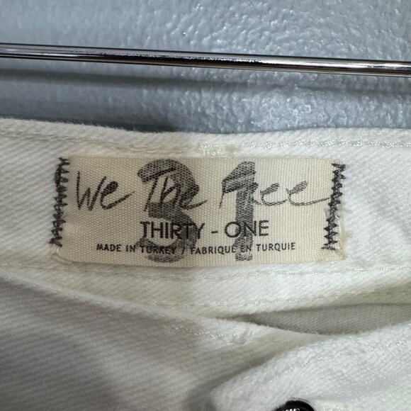 WE THE FREE x free people maggie mid rise straight jeans in white size 31 - Picture 5 of 11
